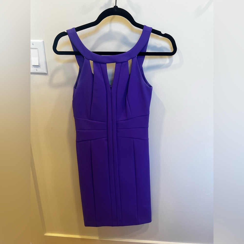 Elegant Purple Sleeveless Dress